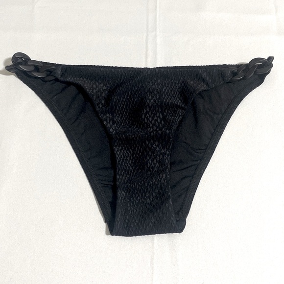 NWOT ROBIN PICCONE Women’s Snake Textured Bikini Bottom Size XS - Picture 1 of 6